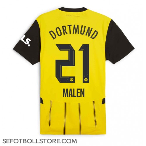 Borussia Dortmund Donyell Malen #21 Replika Hemmatröja 2024-25 Kortärmad